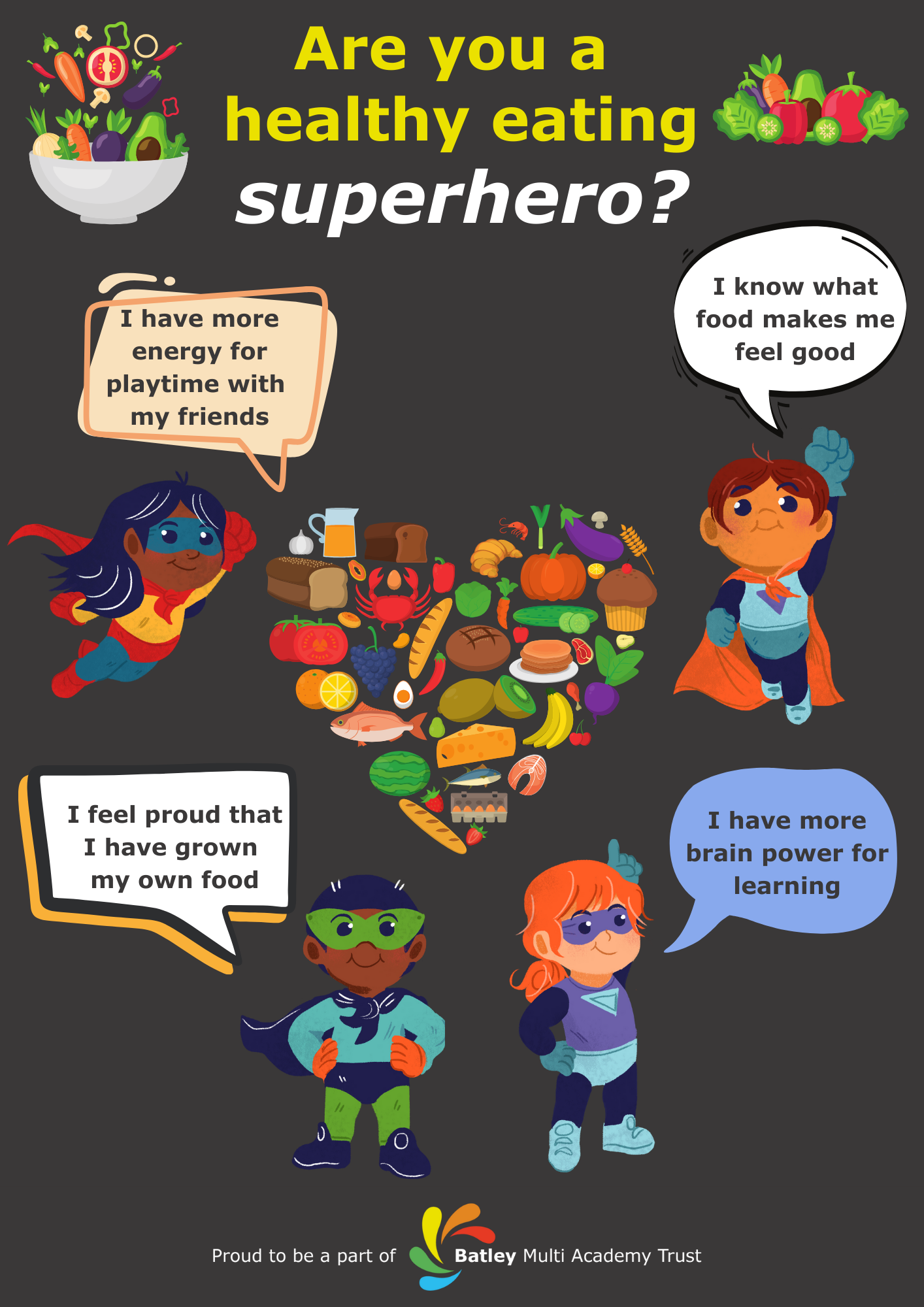 Healthy Packed Lunch poster for learners